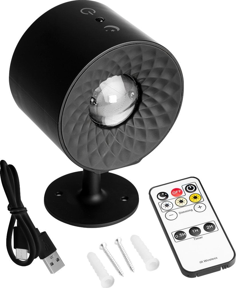 Lampa wewnętrzna LED + pilot 2500mAh