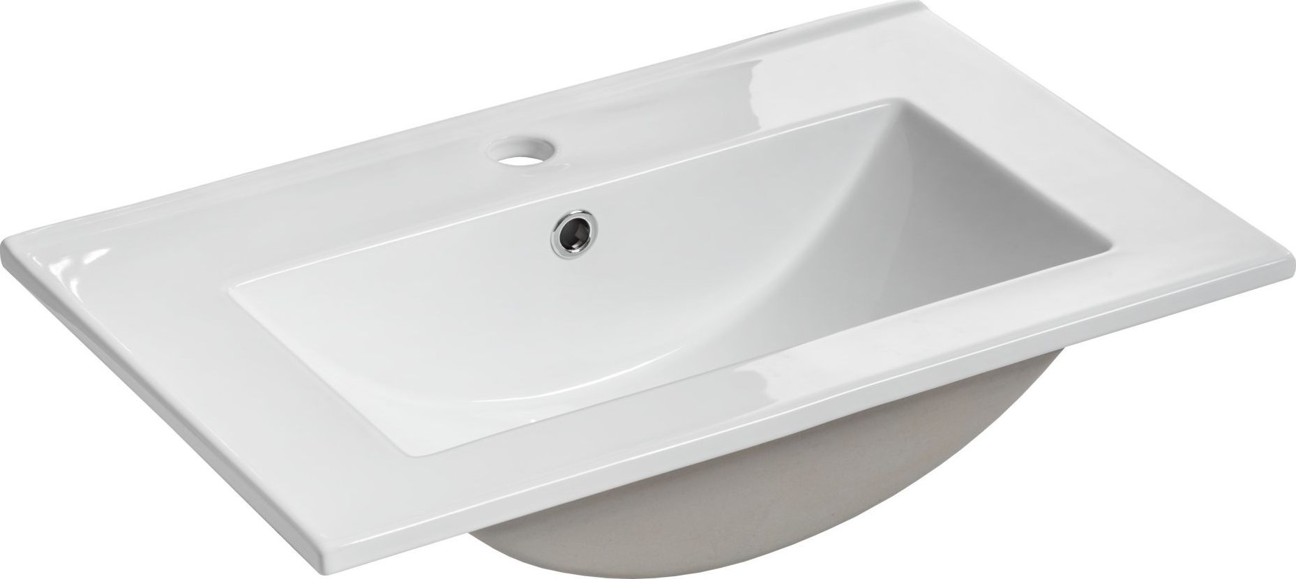 Umywalka Comad Umywalka wpuszczana w blat, Dance, 62x40x17 cm, biały