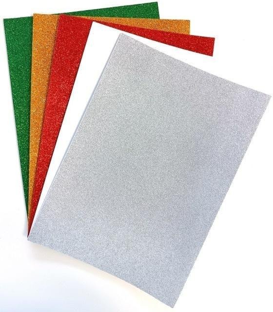 Kolorowe pianki EVA A4 samoprzylepne 5 arkuszy