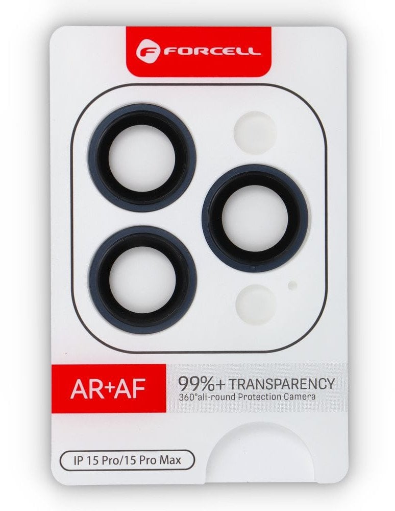 Szkło hartowane Forcell Premium do aparatu - do iPhone 15 Pro / 15 Pro Max Tytan Niebieski