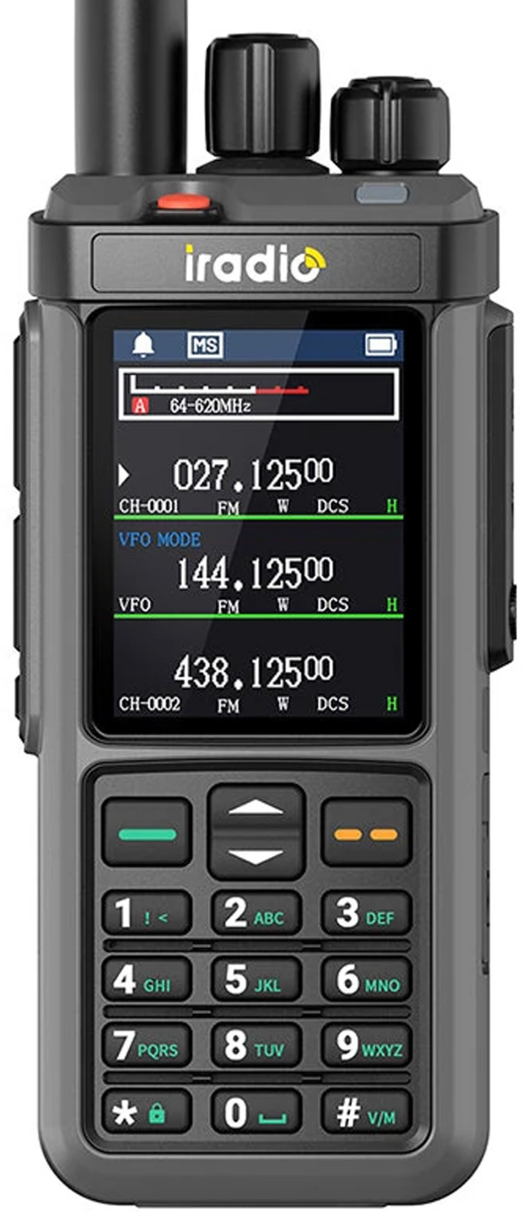 iRadio UV-98 PLUS 2nd gen. GPS + APRS 18-64MHz 136-174MHz 400-480MHz FM/AM/USB/LSB/CW