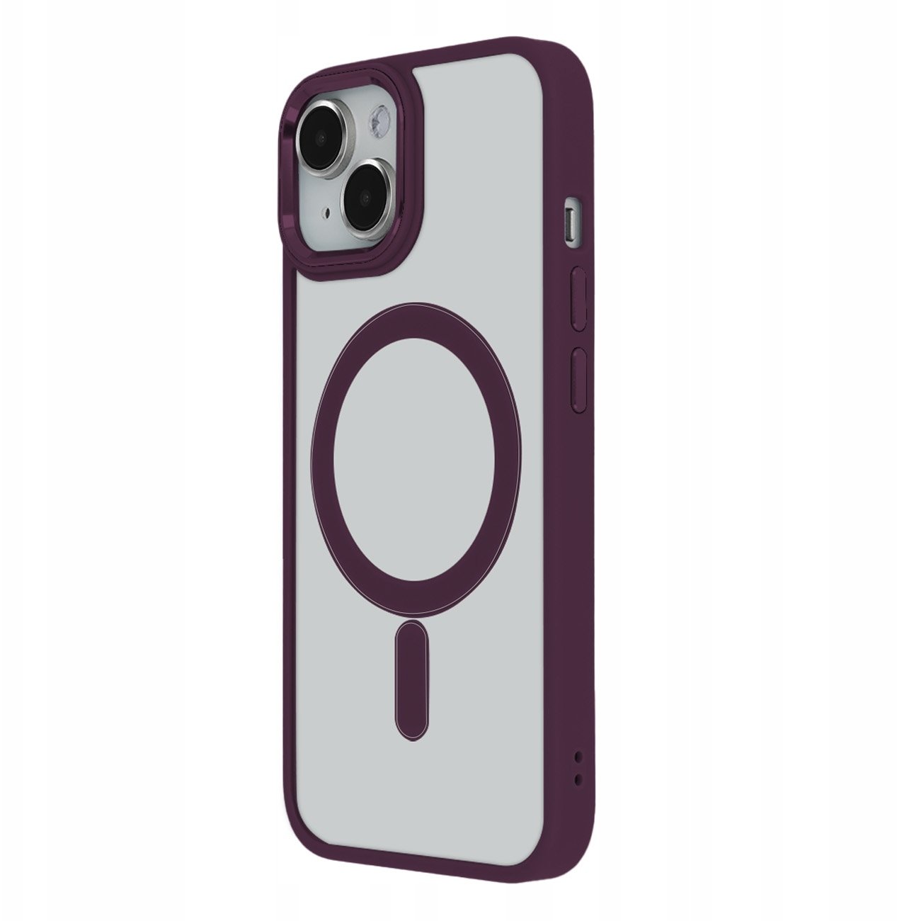 Nakładka Satin Elegant Mag do iPhone 13 6,1" fioletowa