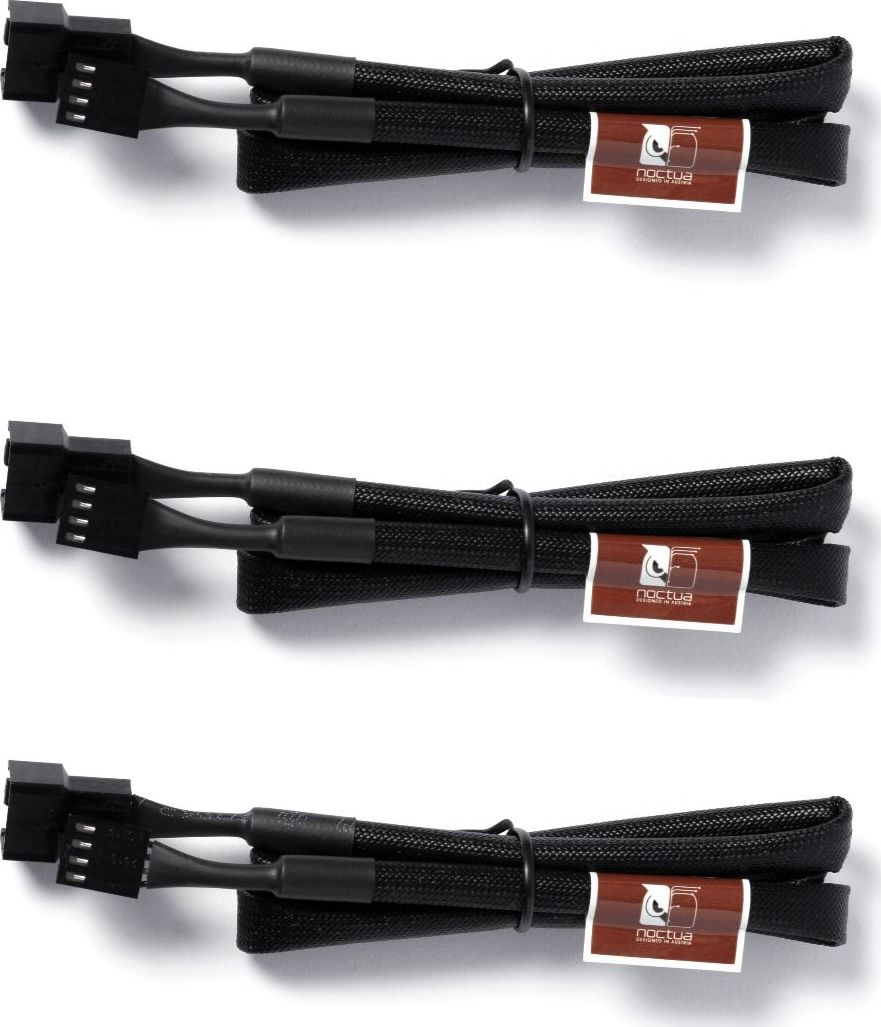 Noctua 4-pin - 4-pin, 0.6m, Czarny (NA-SEC3)