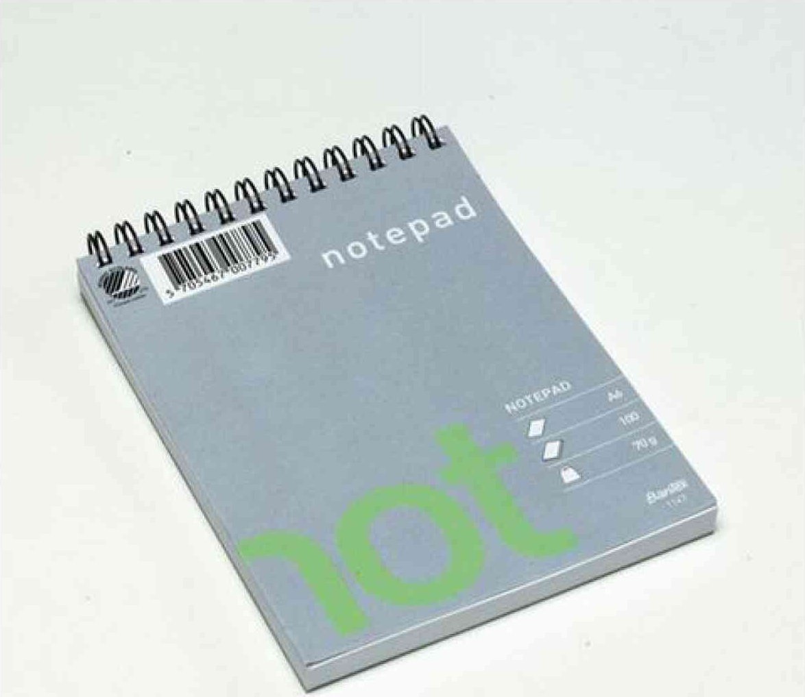 Hamelin Notesblok Bantex Wire-O A6 niebieskowany 100 ark 70 g