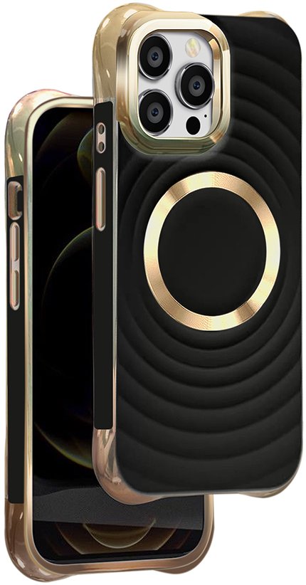 Nakładka Circle Glam Mag do iPhone 14 Pro 6,1" czarna