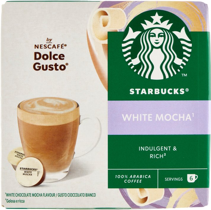 Starbucks Kawa w kapsułkach Dolce Gusto White Mocha 123g -