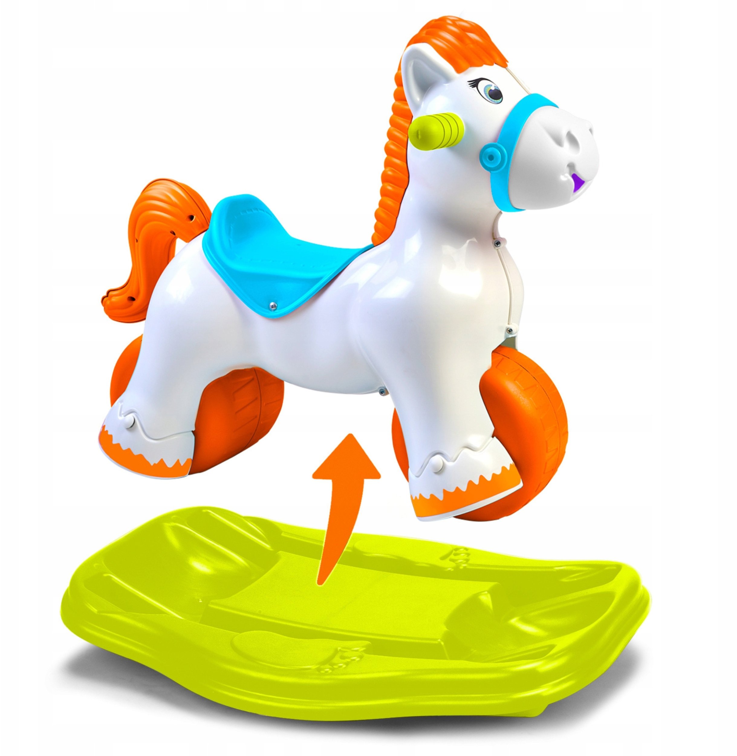 FEBER Interaktywny Bujany Jednorożec 2w1 - Jeździk Biegowy