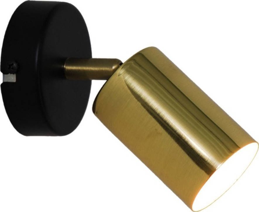 Kinkiet Zumaline Kinkiet LAMPA ścienna VILA GU13013C-1R Zumaline metalowa OPRAWA regulowany reflektorek złoty czarny