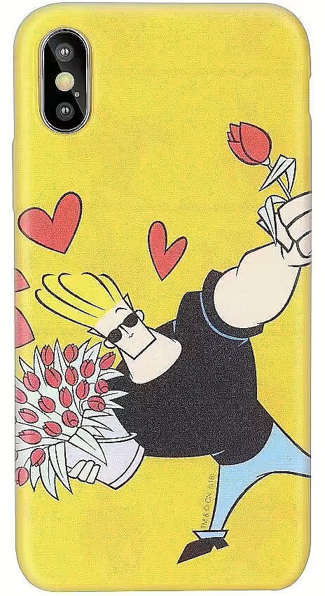 Cartoon Network Johnny Bravo Silicone Case for Apple iPhone X / XS Love
