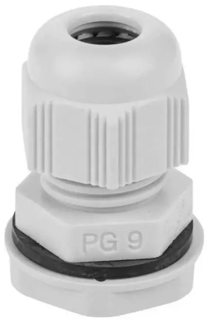 Dławnica kablowa 4,5-7mm IP67 gwint calowy jasnoszara PG9