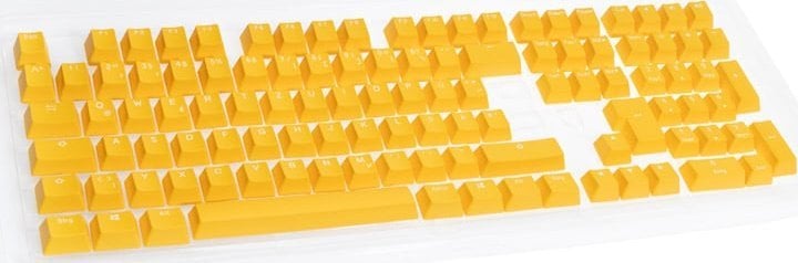 Ducky Ducky PBT Double-Shot Keycap Set Yellow - DE Layout