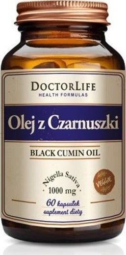Doctor Life DOCTOR LIFE_Black Cumin Oil olej z czarnuszki 1000mg 60 kapsułek