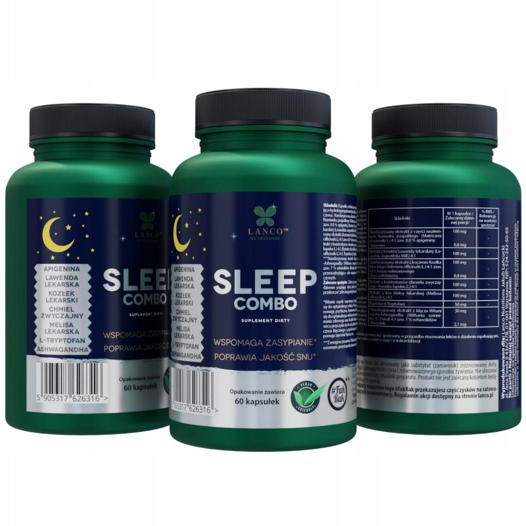 Lanco Sleep Combo 60 kapsułek one size