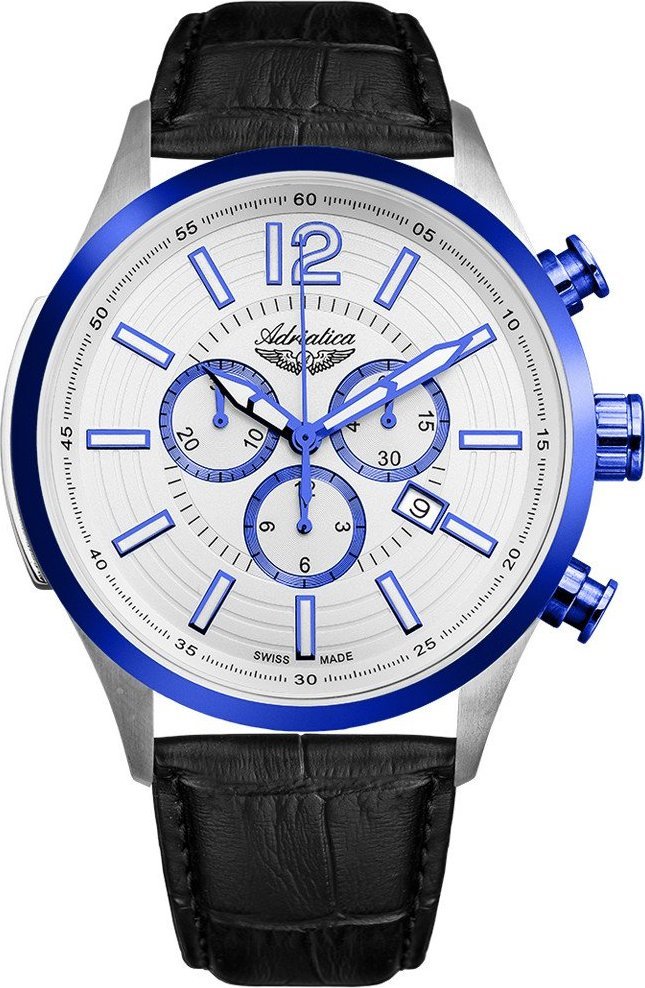 Zegarek Adriatica Zegarek męski Adriatica A8188.52B3CH czarny