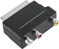 Adapter AV Conotech Scart - RCA (Cinch) x3 + S-Video czarny (LEC-ZLA0351)