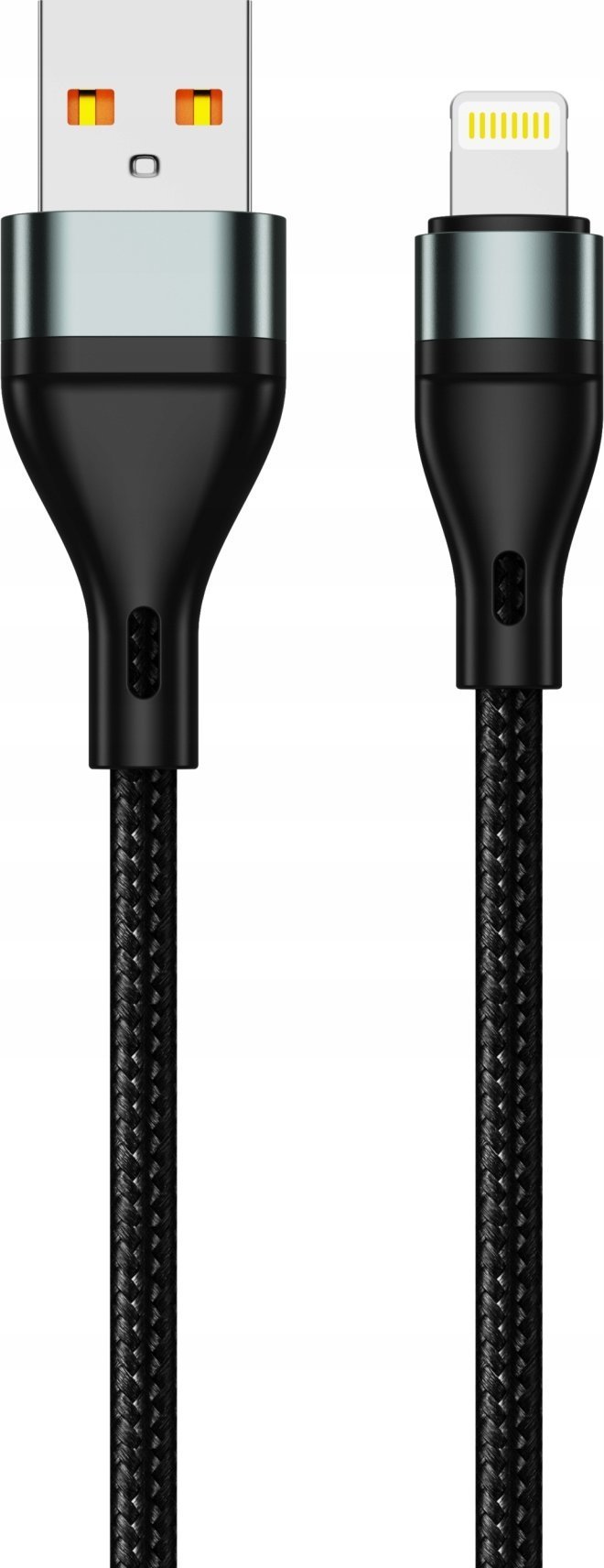 Kabel USB Jellico USB-A - Lightning 1 m Czarny (6974929202286)