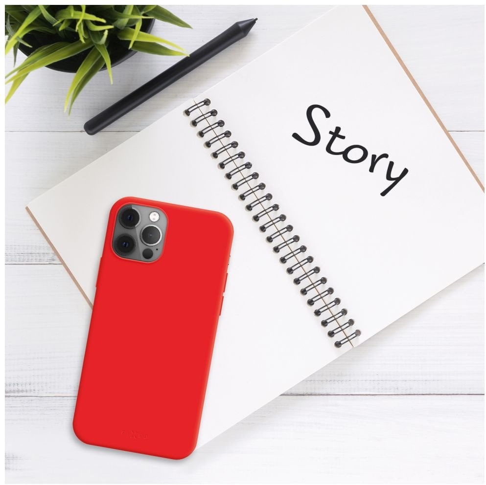 Fixed Story | Back cover | Apple | iPhone 16 | Rubberized | Red