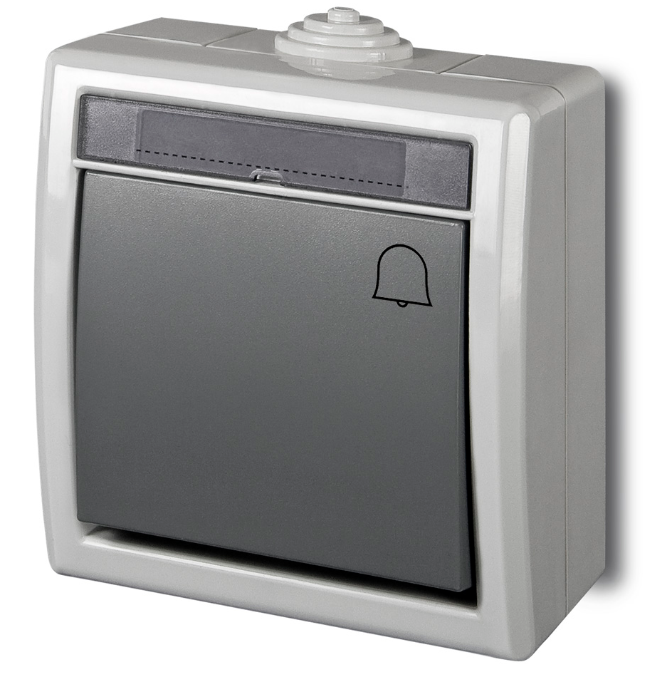 Elektro-Plast Łącznik natynkowy Aquant dzwonek szary (1205-10)