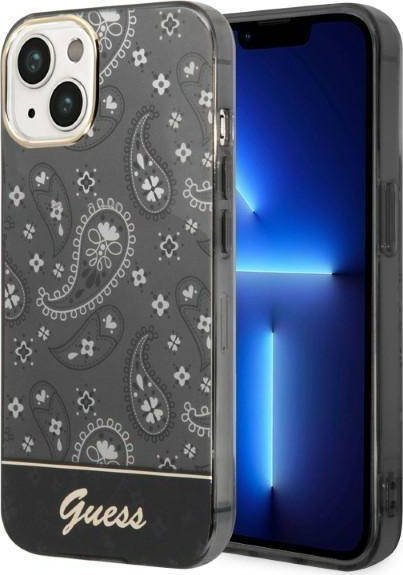 Guess Etui Guess do iPhone 14 Plus 6,7" czarny/black hardcase Bandana Paisley