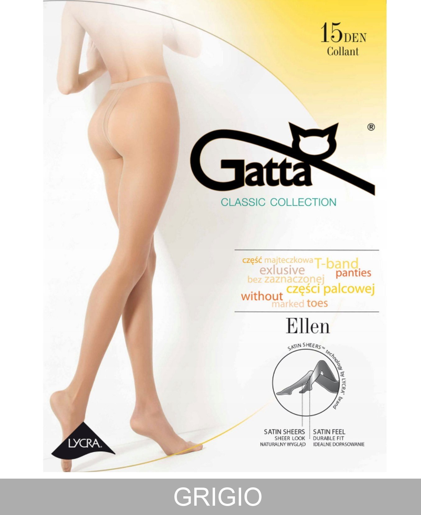 Gatta GATTA ELLEN 15DEN 4-L/Grigio