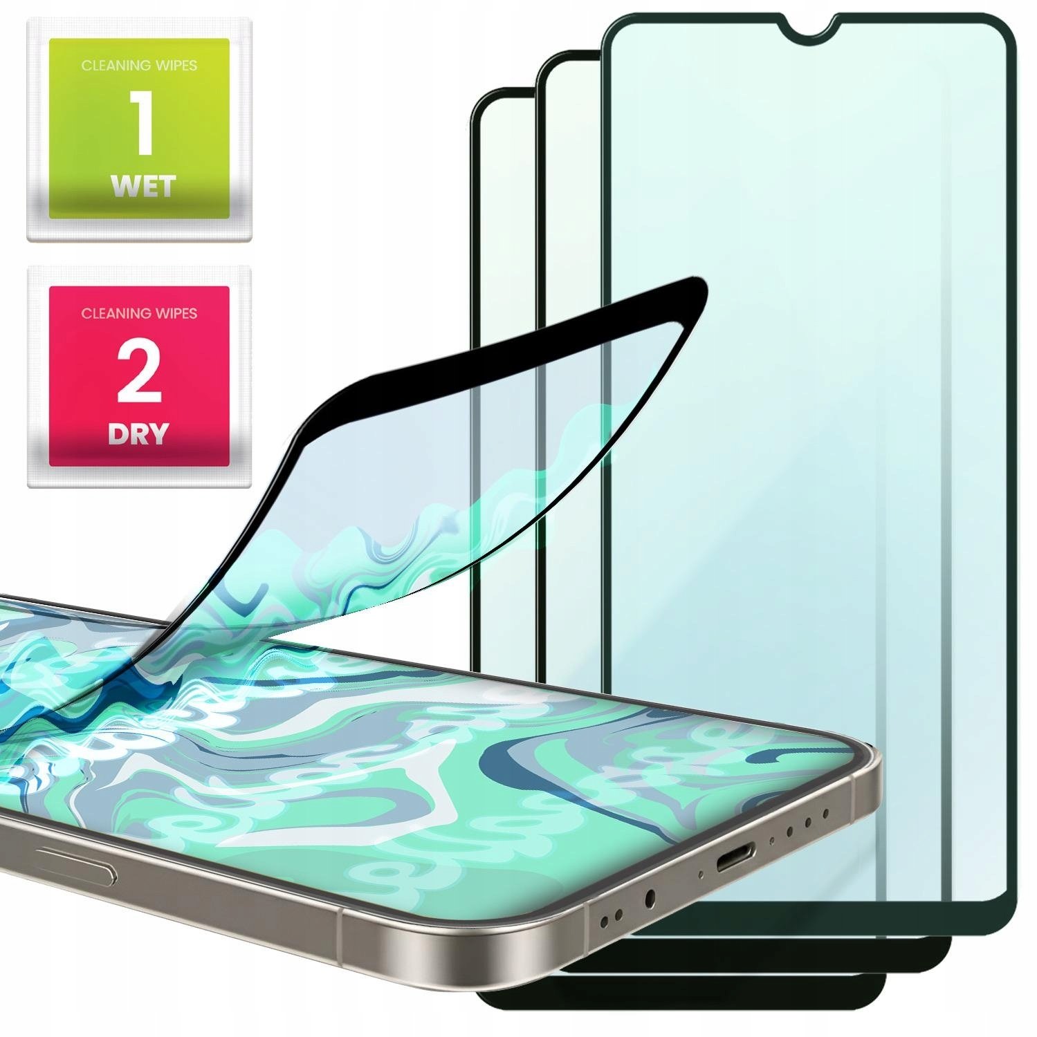 Hello Case 3-PAK Szkło Hybrydowe Do Apple iPhone 12 Mini 5D