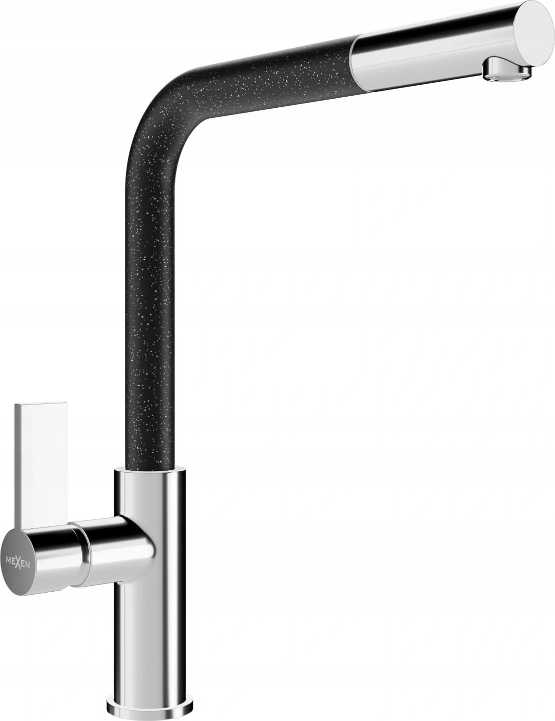 Bateria kuchenna Mexen Flora stojąca czarna nakrapiana