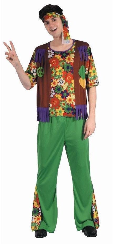 Strój dla dorosłych Kolorowy Hipis rozm. 52