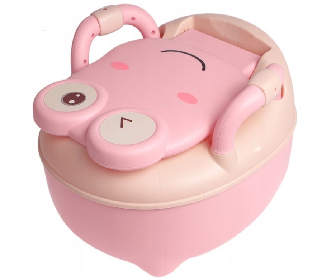 Nocnik Żabka Dla Dzieci z Oparciem i Wyjmowanym Pojemnikiem