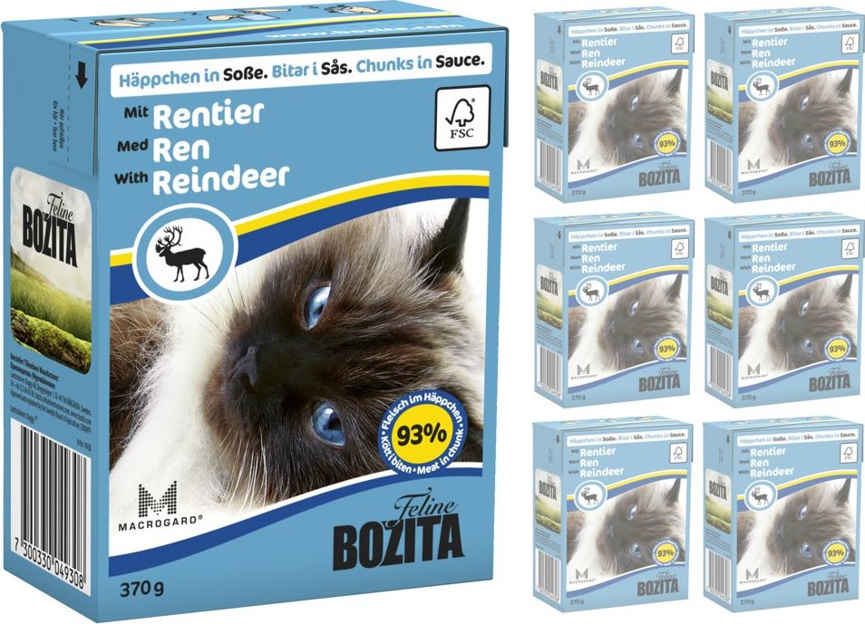 Bozita BOZITA Cat Renifer W Sosie 6 x 370g