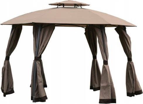 Pawilon ogrodowy altana TORONTO fi375xH265cm beżowy