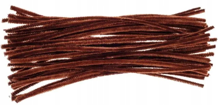 Druciki kreatywne brązowe 40szt