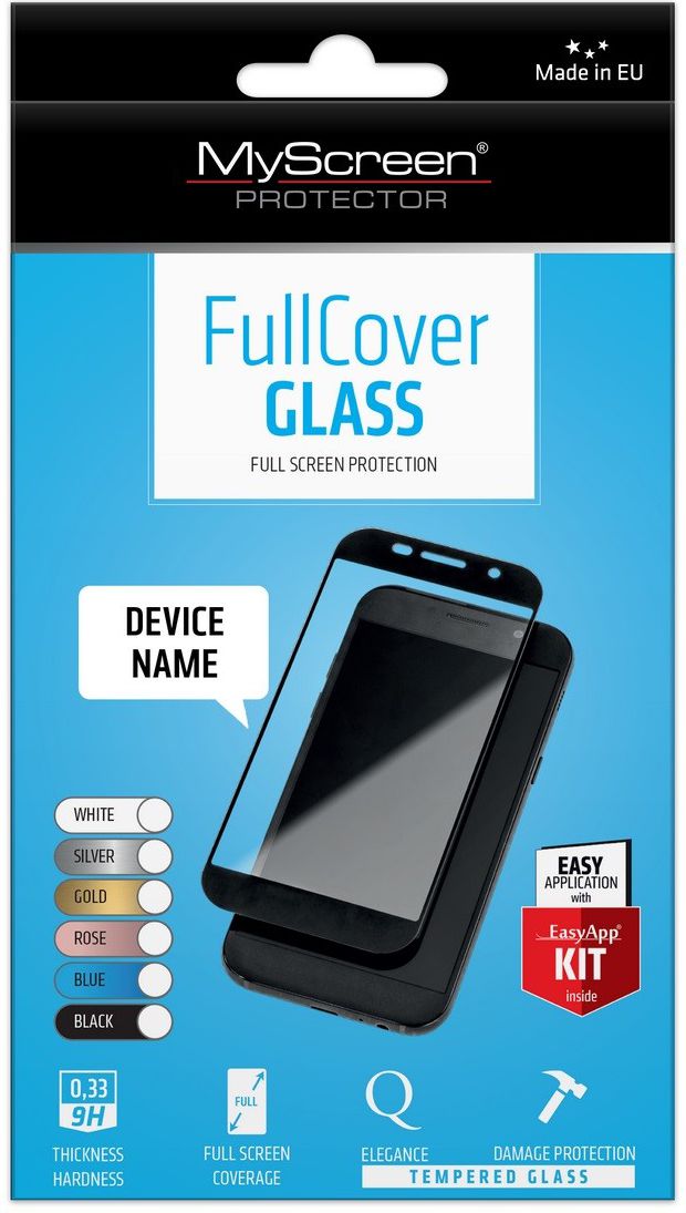 MyScreen Protector FullCover Szkło LG K10 Czarny (PROGLAFULCLGK107CA)
