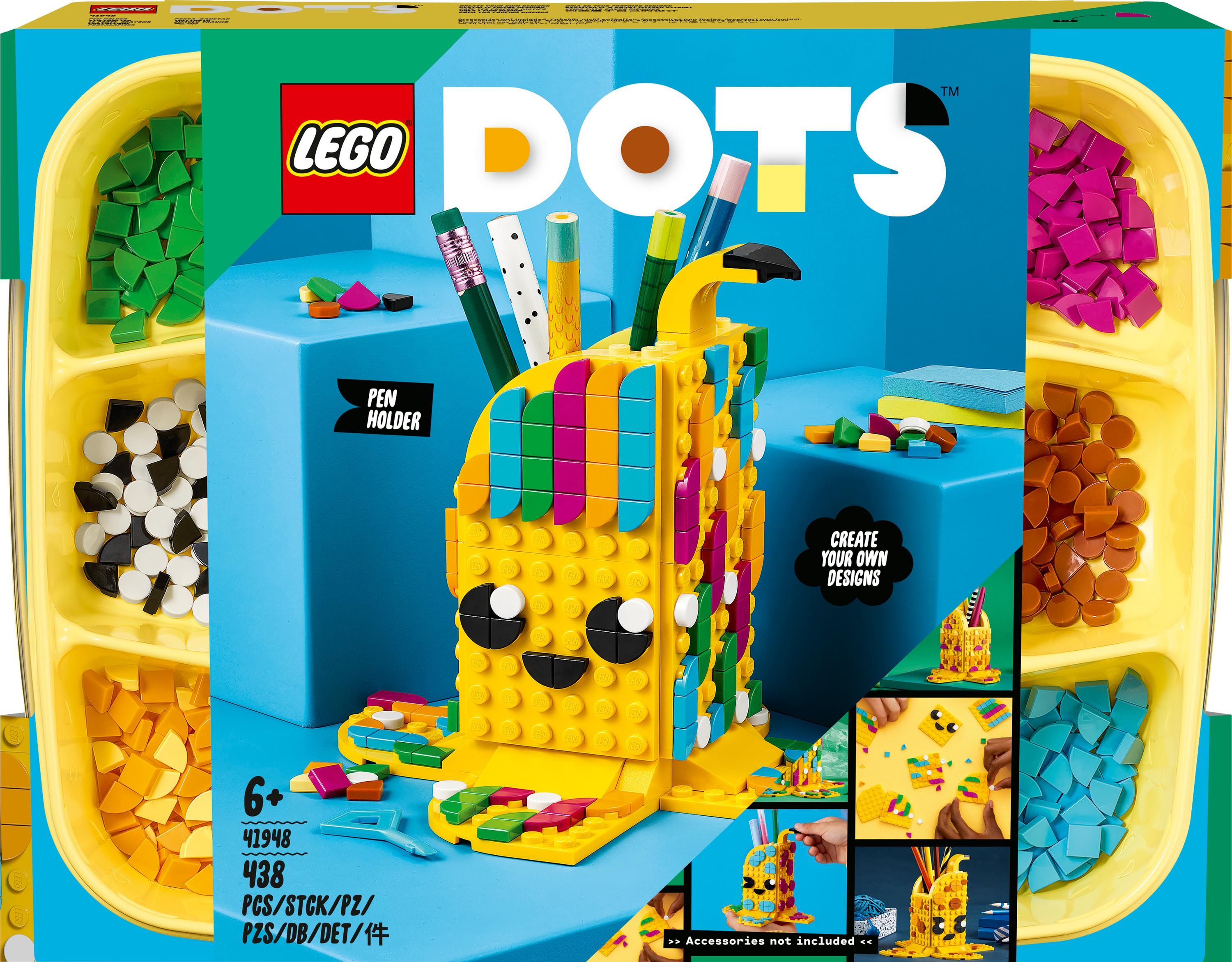 LEGO Dots Uroczy banan — pojemnik na długopisy (41948)