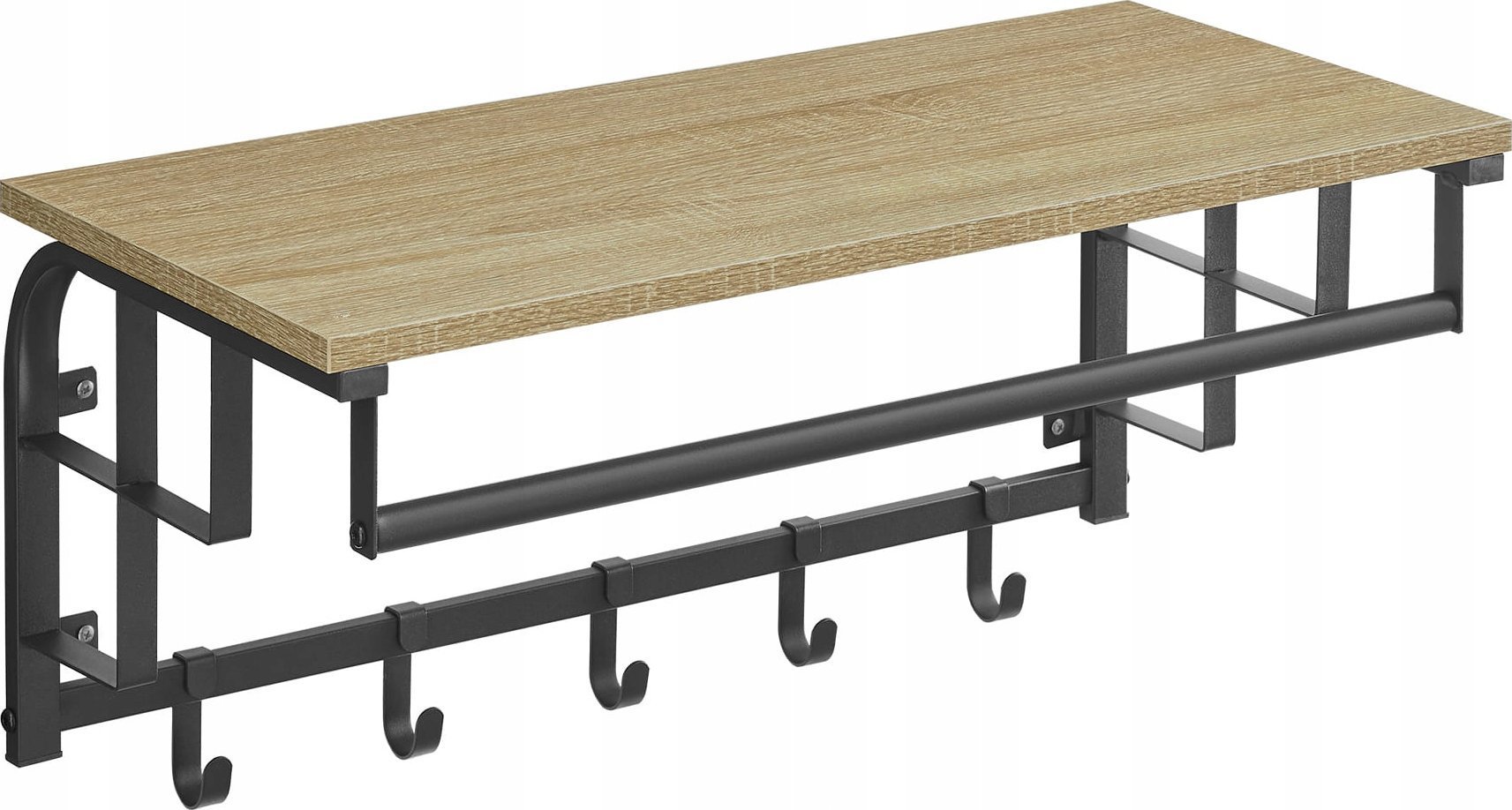 Leobert Półka z Wieszakami - sonoma - LCR012B11