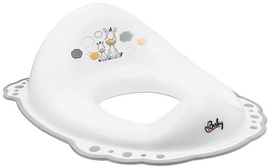 Maltex Nakładka na sedes z gumkami antypoślizgowymi Zebra biała