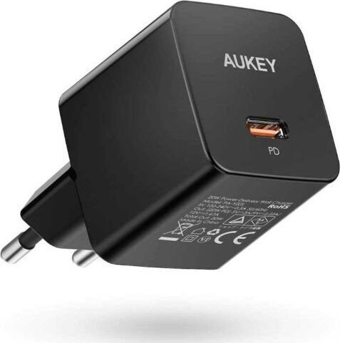 Ładowarka Aukey 1x USB-C (PA-Y20S Black)