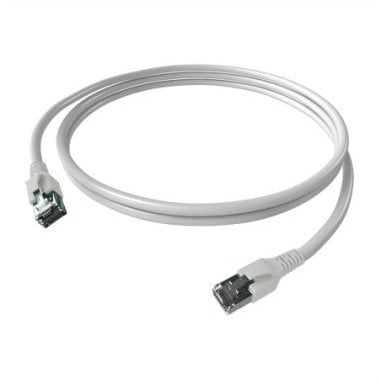 Kabel krosowy EasyLan FlexBoot Cat.6A, S/FTP, biały, 0,5 m