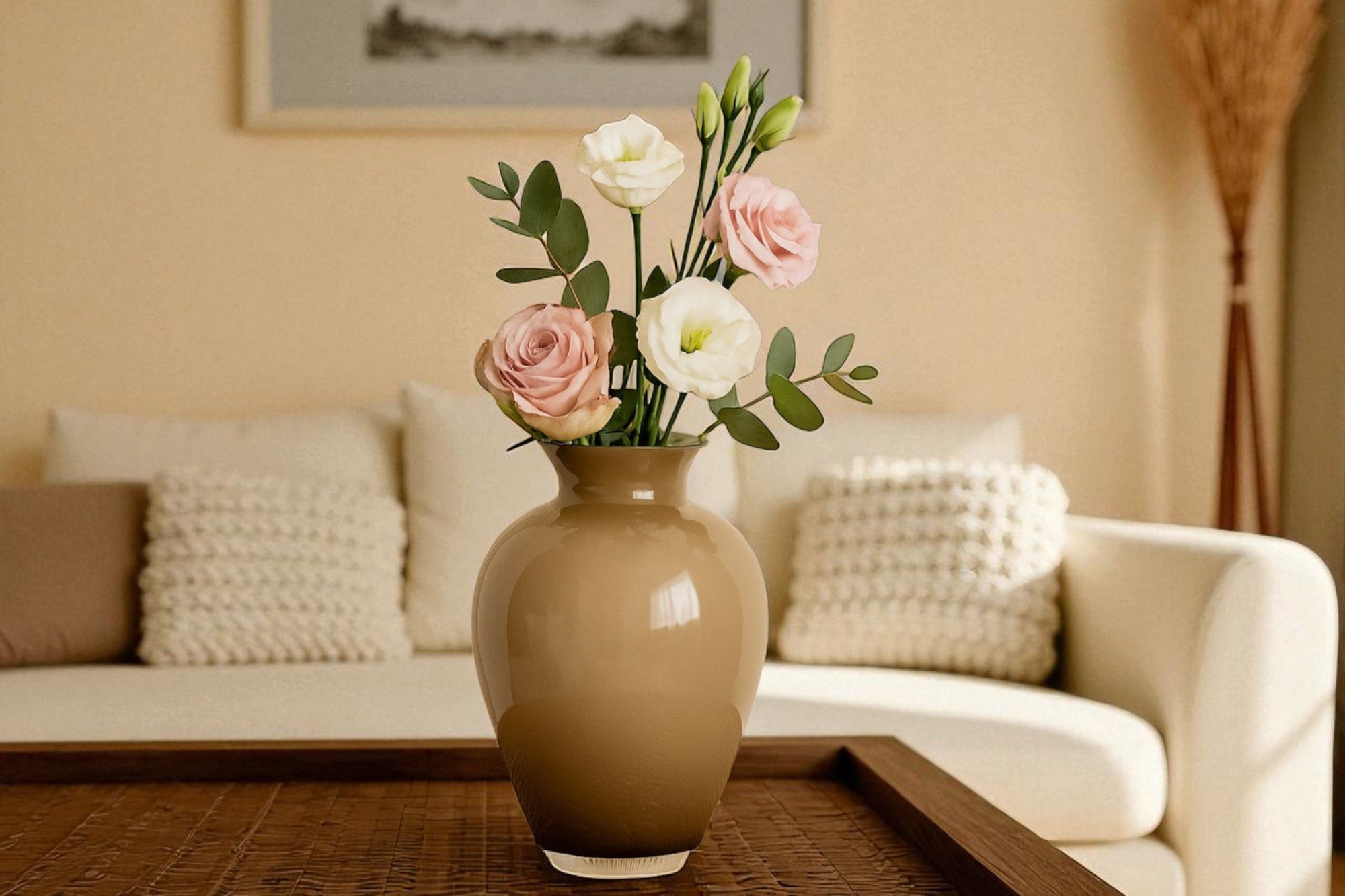 Wazon szklany 29,5 cm opal 10401