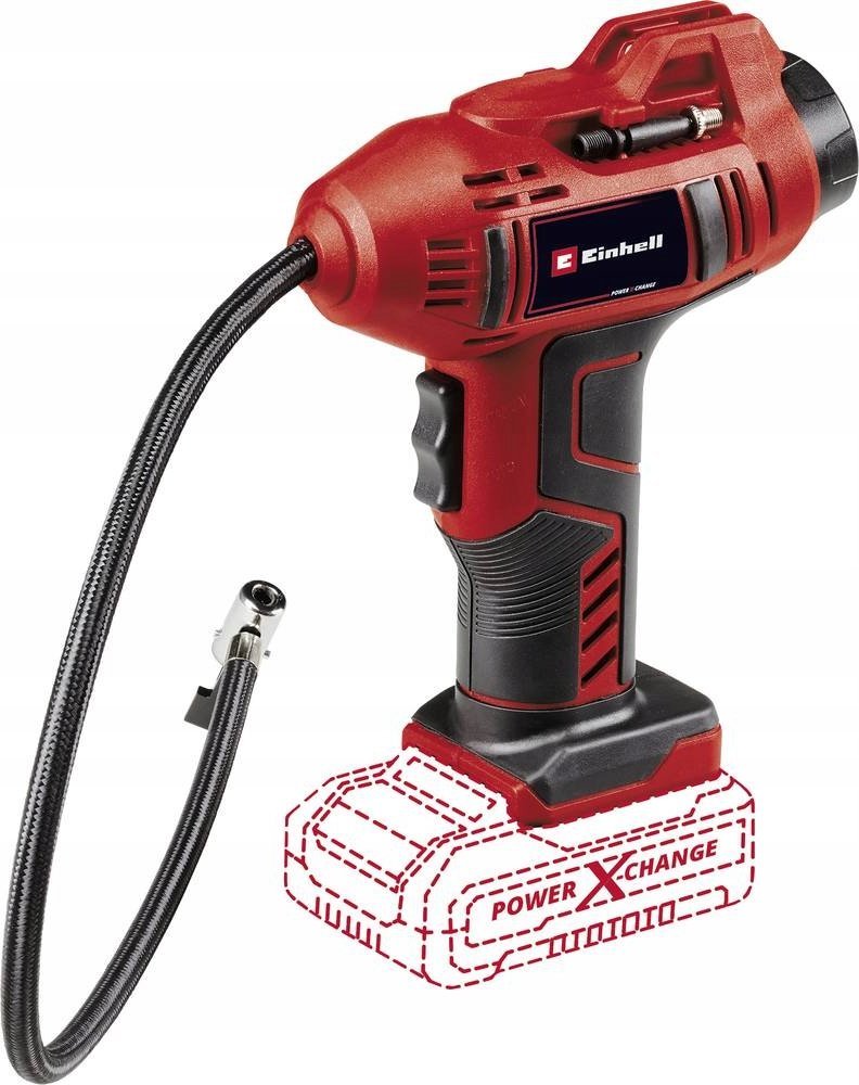 Kompresor samochodowy Einhell Einhell cordless car compressor CE-CC 18 Li-Solo (red/black, without battery and charger)