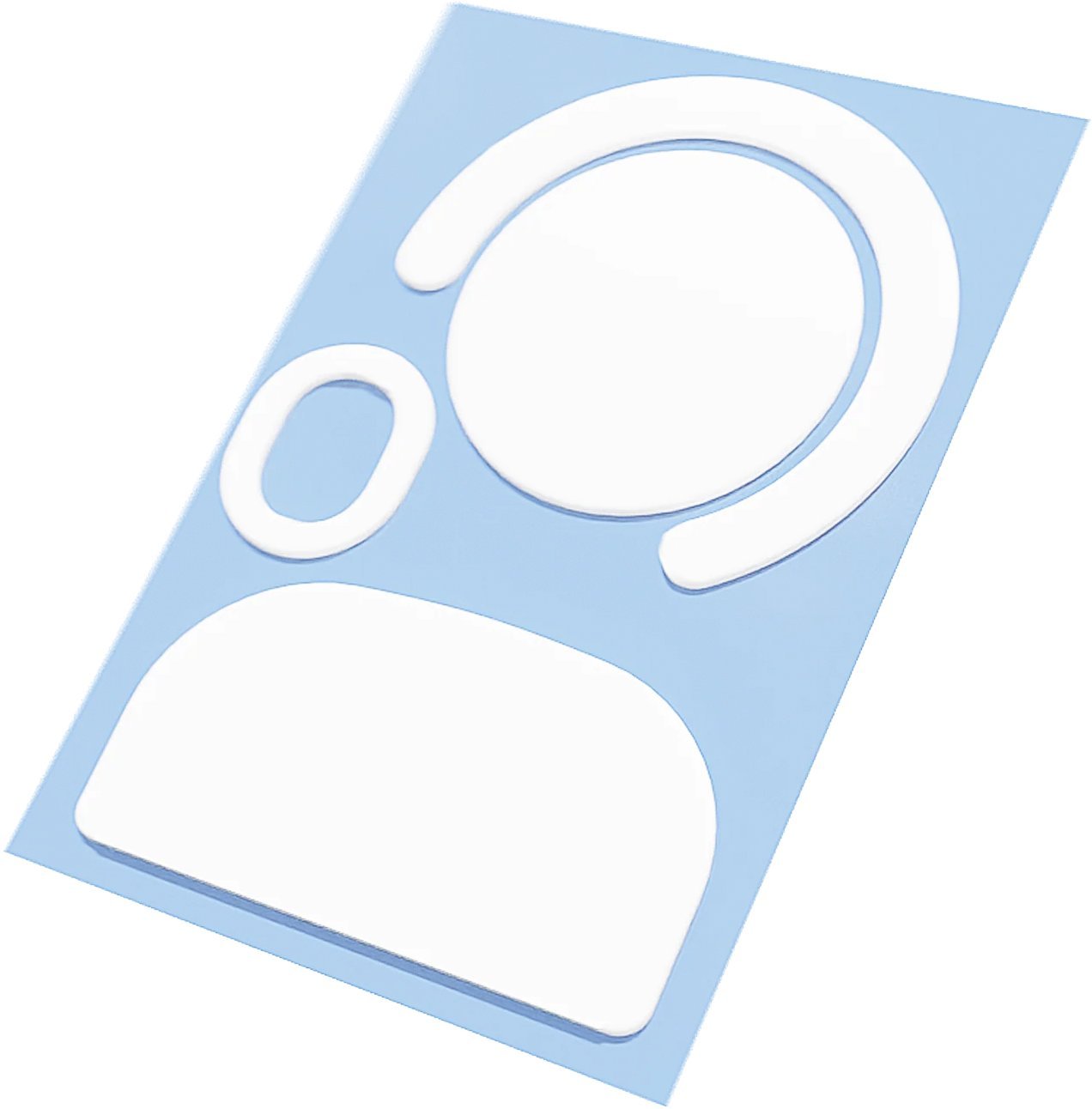 Ślizgacze X-Raypad threepointzero Glacier Skates do Logitech GPX Superlight