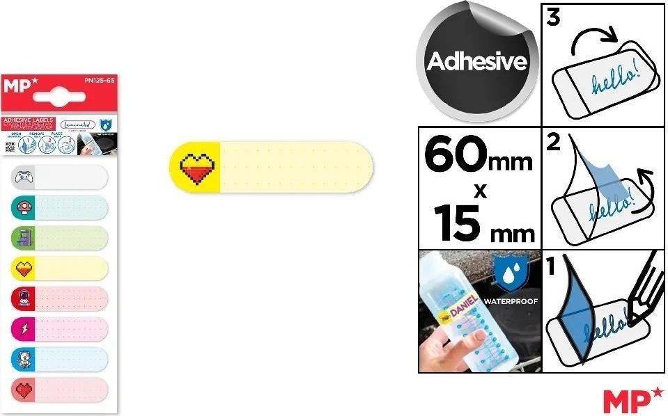 V-TAC Naklejki imienne wodoodporne