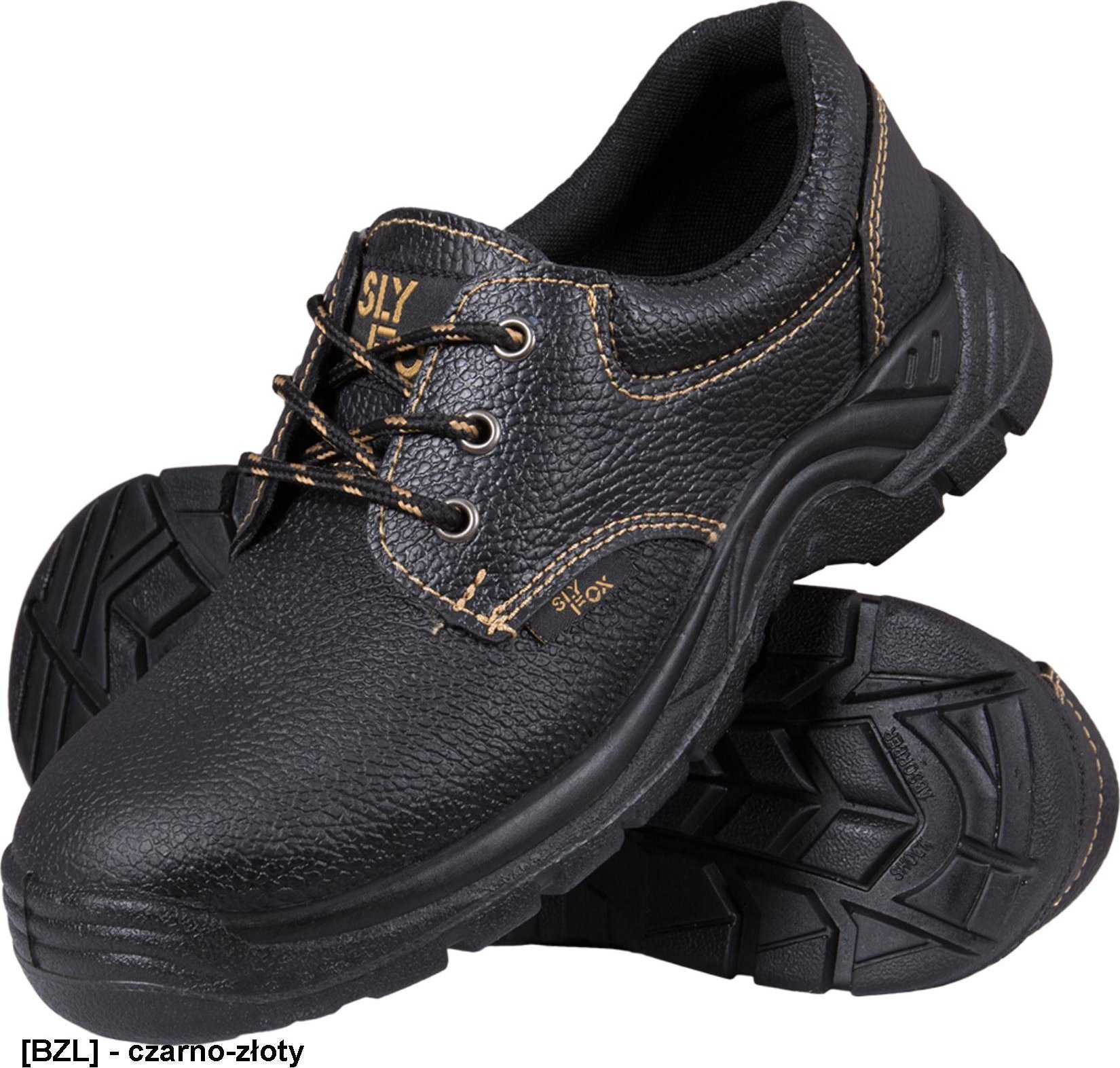 R.E.I.S. OX-SLX-P-OB - półbuty skórzane bezpieczne SLX, bez podnoska, podeszwa antypoślizgowa olejoodporna 44