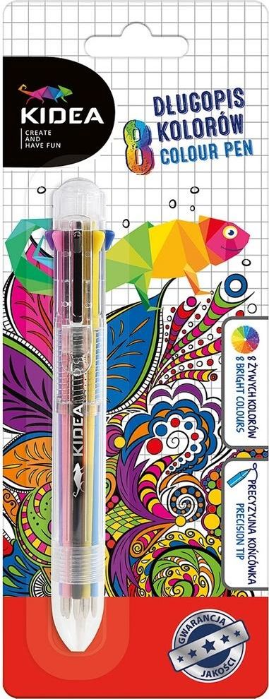 Derform Długopis 8 kolorów KIDEA