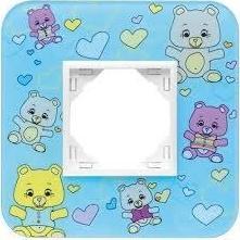 Efapel EFAPEL KIDS RAMKA 1-KROTNA NIEBIESKIE MISIE 90910 NM