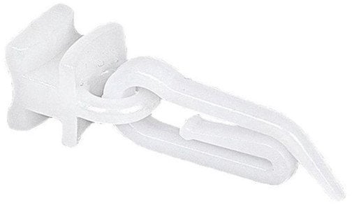 SLIDER W A HOOK PLASTIC WHITE 30