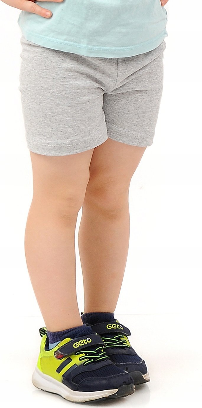 Krótkie spodenki chłopięce Kolarki dziecięce Getry 1/2 Szorty Szare 98