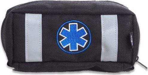 Cordura Mini Apteczka osobista z wyposażeniem AOMini Cordura odblaskowa czarna