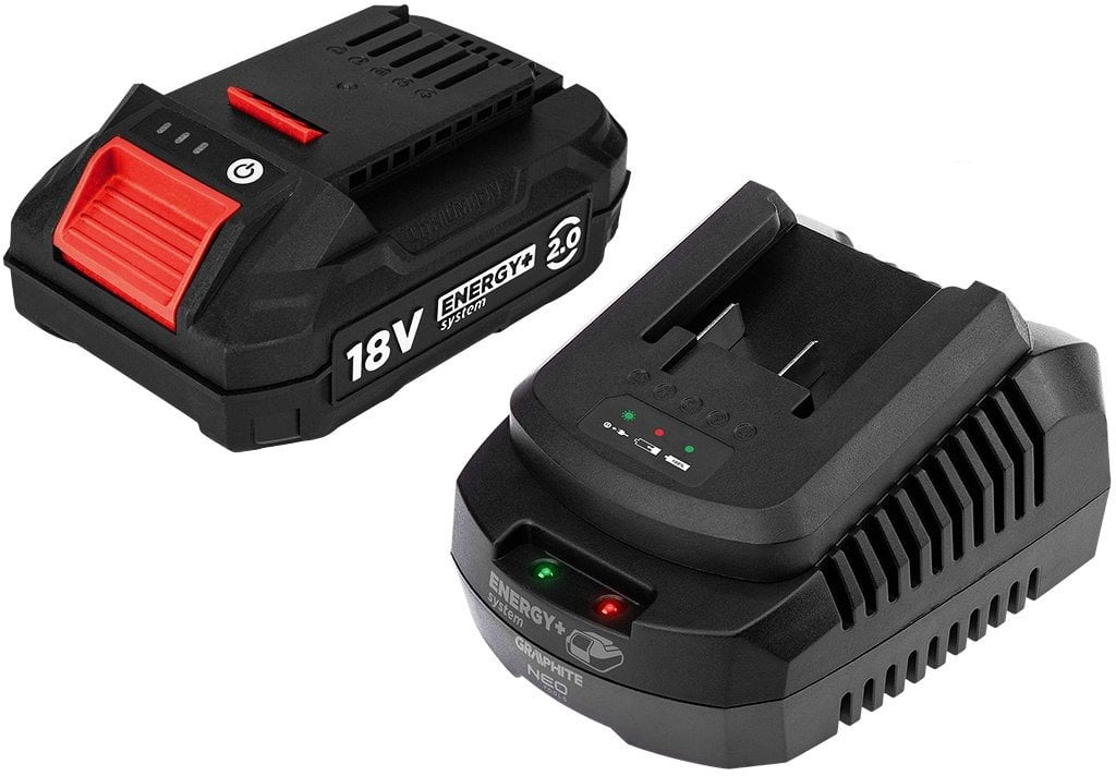 Graphite Zestaw Energy+: akumulator 2Ah z ładowarką (58GE131-1)