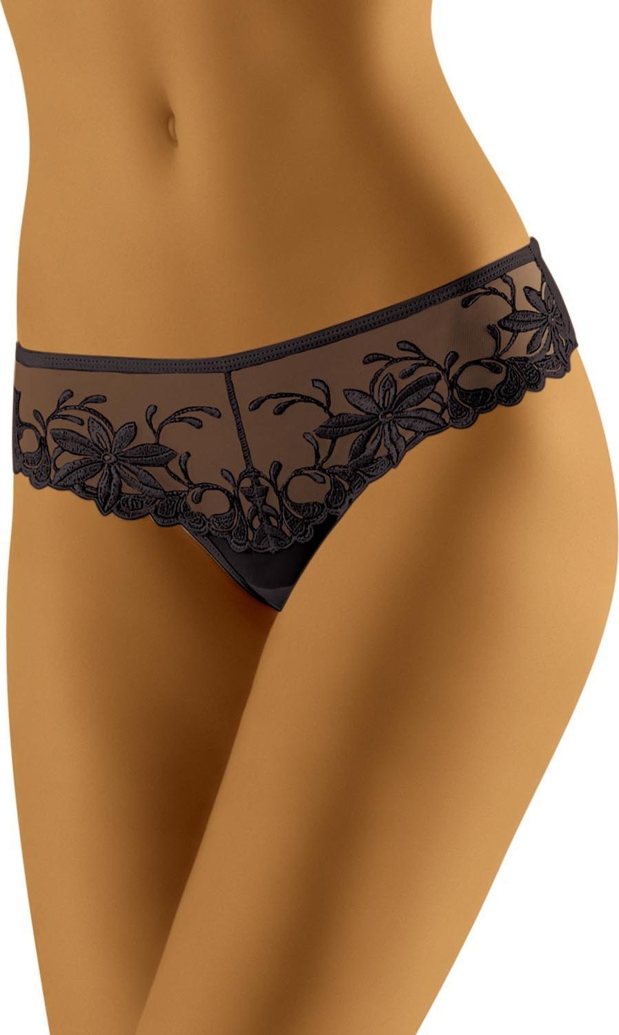 Wolbar Wol-Bar Zorba czarny S Majtki szorto-stringi