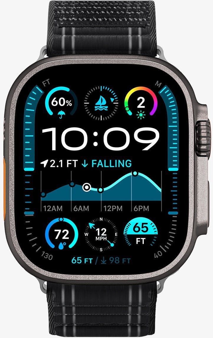 Pasek Spigen WBF0 Band Apple Watch 8 / 9 / 10 / 11 / Se / Ultra (44 / 45 / 46 / 49 Mm) Black